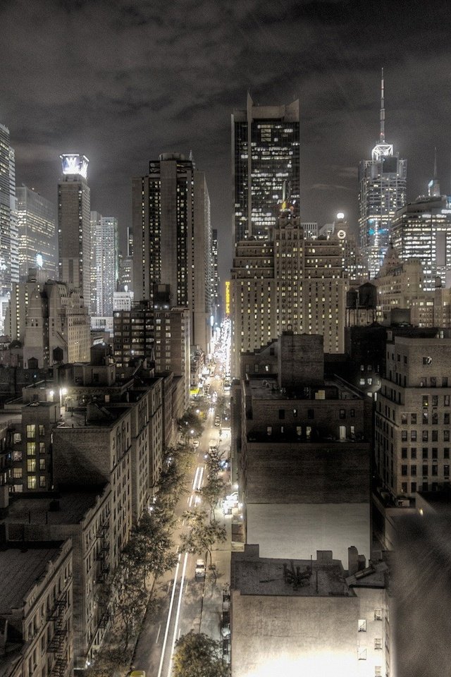 Обои архитектура, ночь, здания, огни, новый, города, вид сверху, йорк, город, небоскребы, мегаполис, нью-йорк, architecture, night, building, lights, new, city, the view from the top, york, the city, skyscrapers, megapolis, new york разрешение 1920x1200 Загрузить