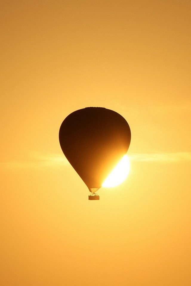 Обои небо, солнце, природа, воздушный шар, the sky, the sun, nature, balloon разрешение 1920x1200 Загрузить
