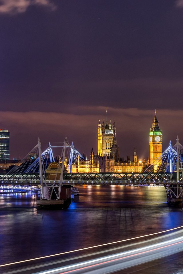 Обои ночь, огни, река, лондон, темза, город, англия, night, lights, river, london, thames, the city, england разрешение 1920x1200 Загрузить