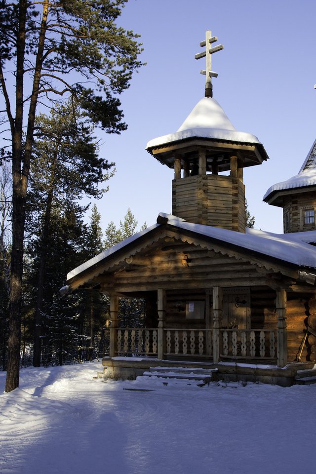 Обои природа, храм, зима, финляндия, монастырь. собор, лапландия, nature, temple, winter, finland, monastery. cathedral, lapland разрешение 2000x1343 Загрузить