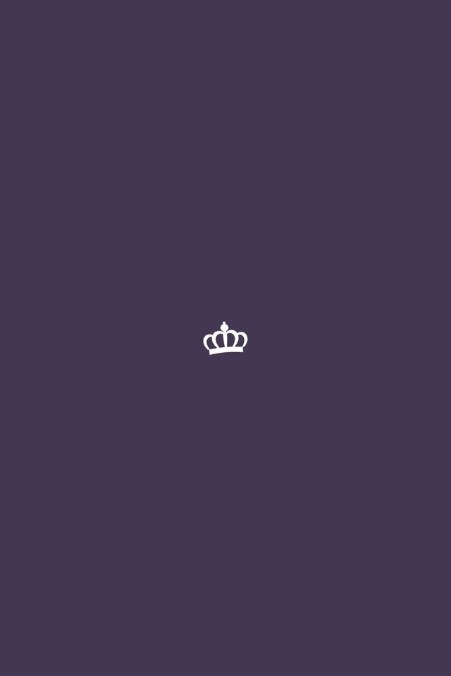 Обои фиолетовый, минимализм, корона, purple, minimalism, crown разрешение 2560x1600 Загрузить