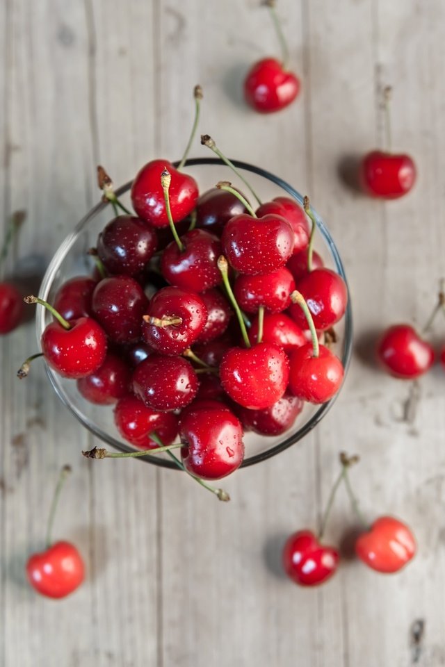 Обои черешня, ягоды, вишня, миска, веточки, cherry, berries, bowl, twigs разрешение 3500x2500 Загрузить