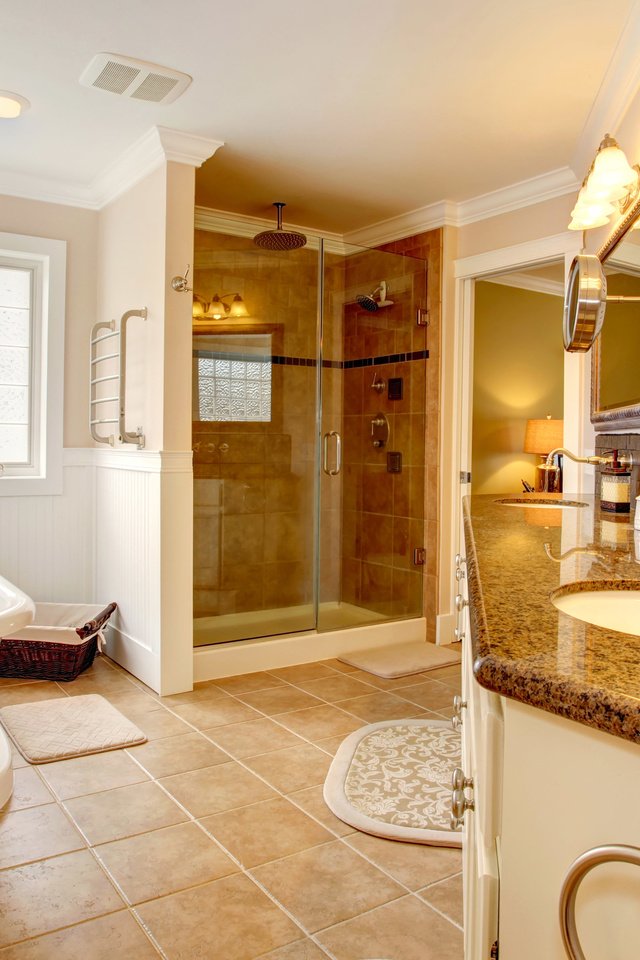 Обои стиль, интерьер, дизайн, ванная, style, interior, design, bathroom разрешение 3840x2400 Загрузить