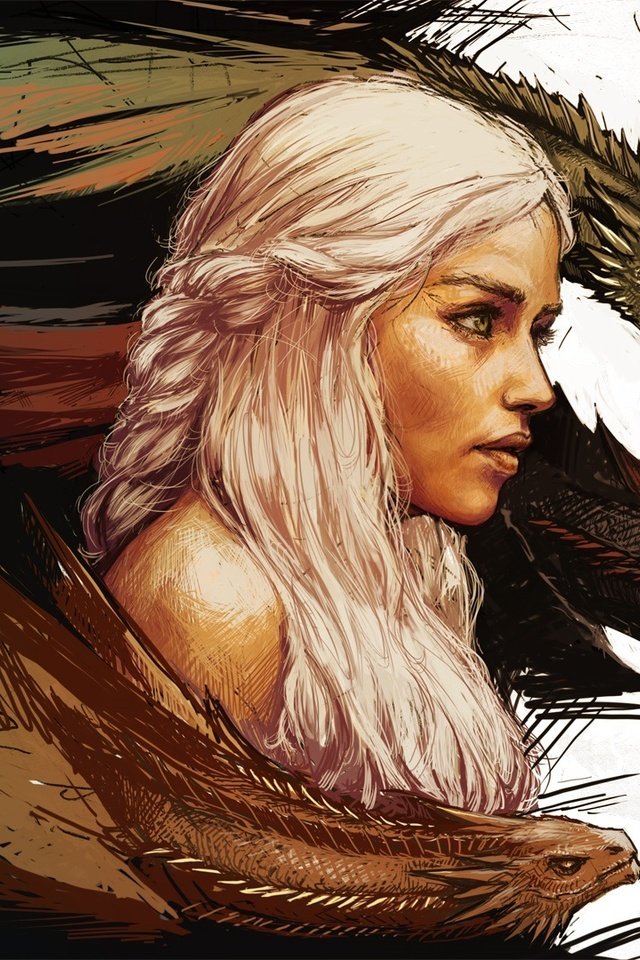 Обои арт, игра престолов, mother of dragons, дейенерис таргариен, art, game of thrones, daenerys targaryen разрешение 2064x1080 Загрузить