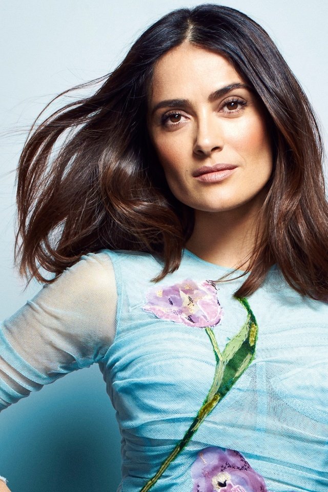 Обои девушка, взгляд, волосы, лицо, актриса, сальма хайек, girl, look, hair, face, actress, salma hayek разрешение 2525x1770 Загрузить