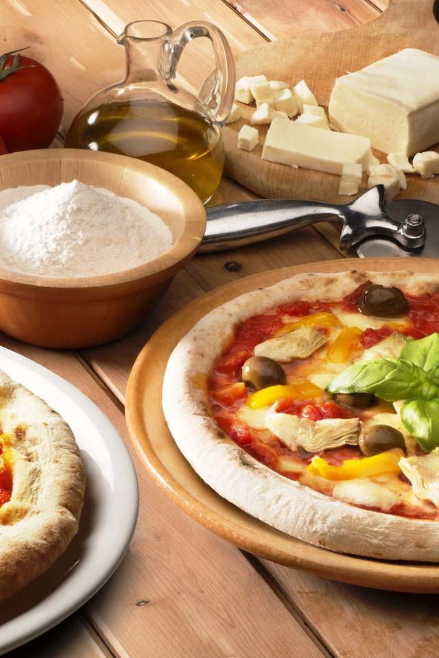 Обои еда, сыр, оливки, курица, перец, пицца, food, cheese, olives, chicken, pepper, pizza разрешение 4588x3154 Загрузить