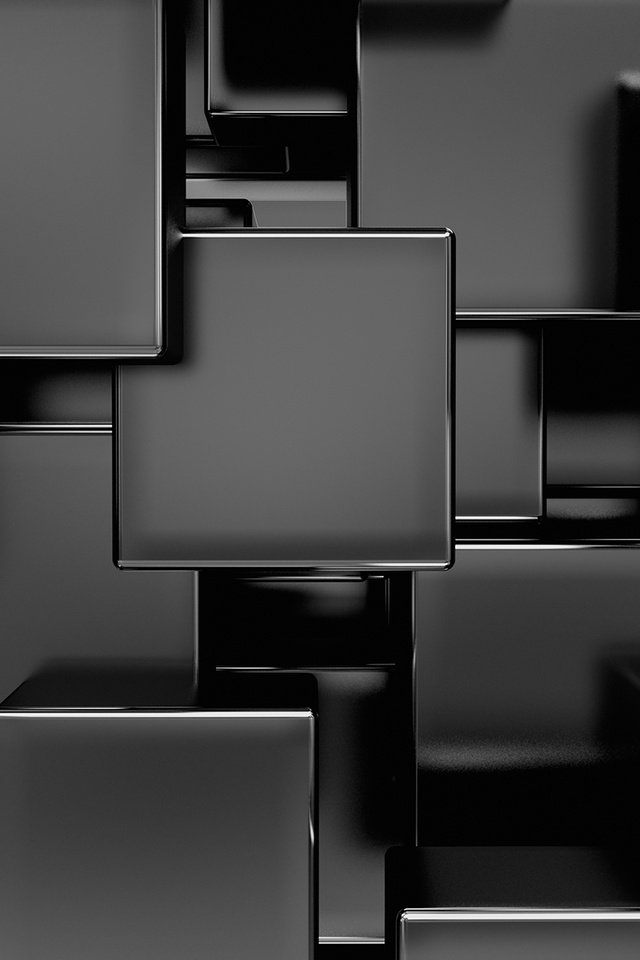 Обои чёрно-белое, кубики, квадраты, 3д, black and white, cubes, squares, 3d разрешение 1920x1200 Загрузить