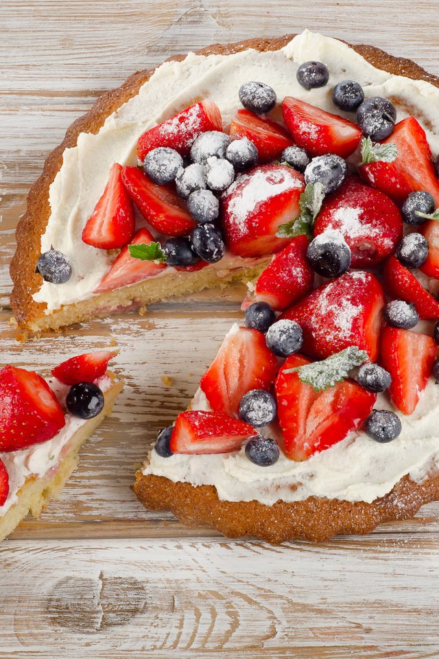 Обои клубника, ягоды, черника, пирог, strawberry, berries, blueberries, pie разрешение 4538x2967 Загрузить