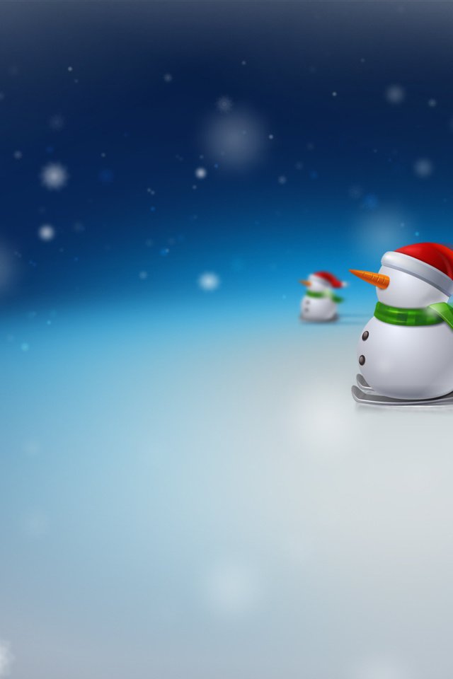 Обои снег, рождество, снеговики, новй год, snow, christmas, snowmen, new year разрешение 2560x1600 Загрузить