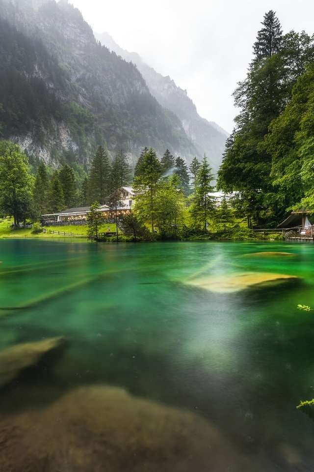 Обои озеро, горы, природа, лес, швейцария, lake, mountains, nature, forest, switzerland разрешение 2048x1363 Загрузить