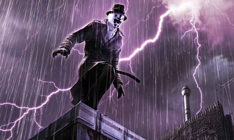 Обои молния, watchmen, хранители, роршах, lightning, keepers, rorschach разрешение 1920x1080 Загрузить