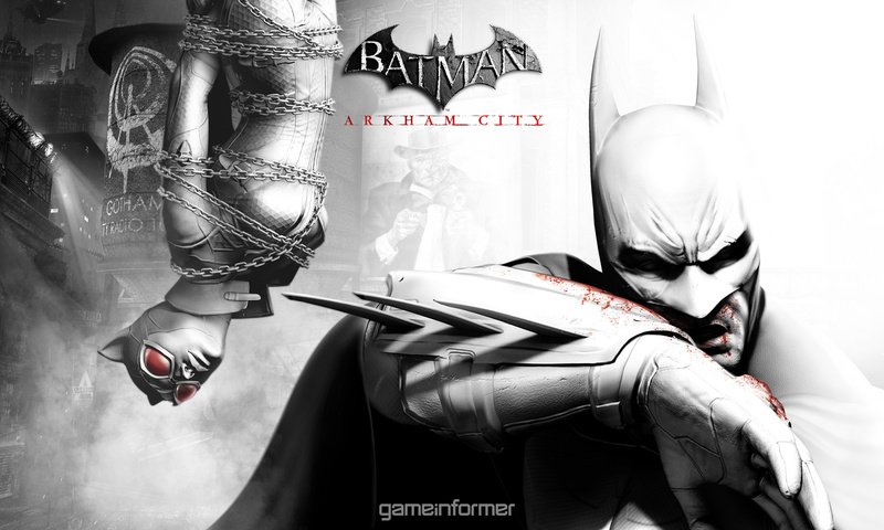 Обои игра, бэтмен, batman arkham city, женщина кошка, game informer, аркхем, the game, batman, cat woman, arkham разрешение 1920x1080 Загрузить
