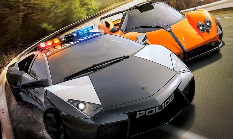 Обои гонки, nfs, hot pursuit, жажда скорости, коп, ламборгини, race, need for speed, cop, lamborghini разрешение 1920x1200 Загрузить