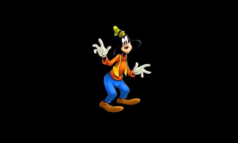 Обои черный фон, удивление, уолт дисней, гуффи, goof, гуфи, black background, surprise, walt disney, goofy разрешение 1920x1200 Загрузить