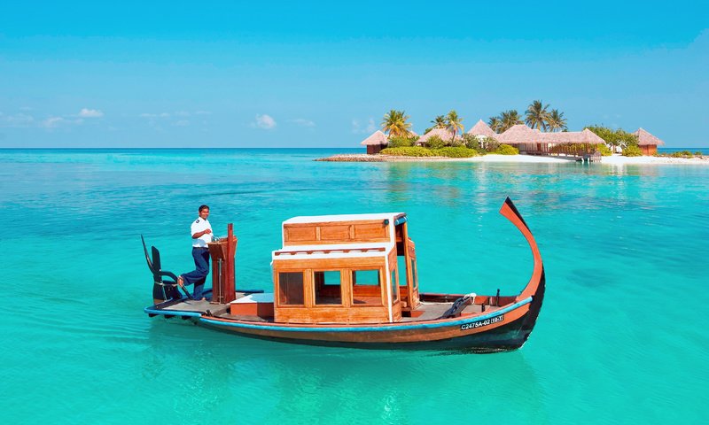 Обои лодка, остров, тропики, мальдивы, boat, island, tropics, the maldives разрешение 2803x2102 Загрузить
