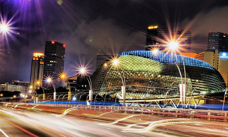 Обои сингапур, esplanade theater, singapore разрешение 1920x1080 Загрузить
