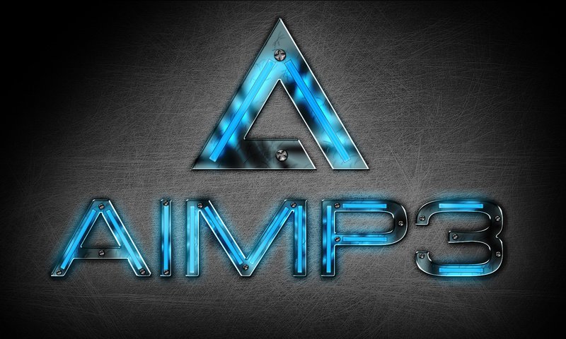 Обои лого, hi-tech, aimp, бесплатный аудиопроигрыватель, logo, free audio player разрешение 1920x1080 Загрузить