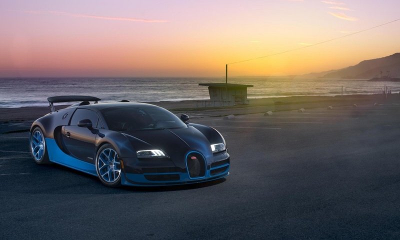 Обои закат, море, суперкар, бугатти, vitesse, grand sport, вейрон, sunset, sea, supercar, bugatti, veyron разрешение 1932x1208 Загрузить