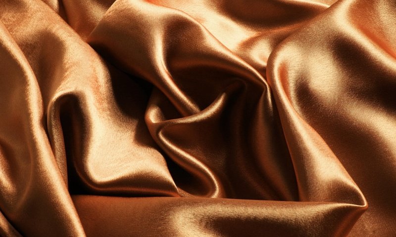 Обои текстура, блеск, ткань, коричневая, складки, золотая, texture, shine, fabric, brown, folds, gold разрешение 2560x1600 Загрузить