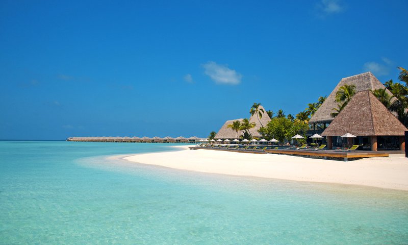 Обои море, пляж, отдых, остров, тропики, мальдивы, sea, beach, stay, island, tropics, the maldives разрешение 3500x2333 Загрузить