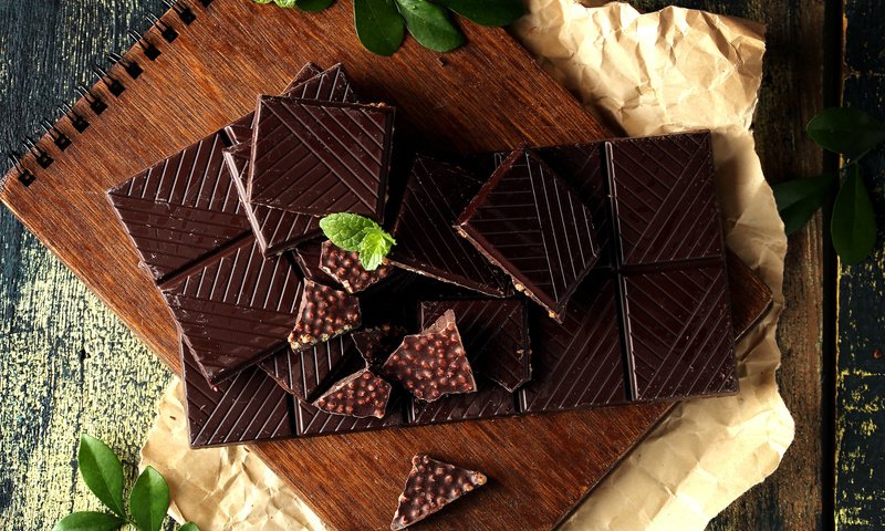 Обои мята, шоколад, плитка, в шоколаде, горький, mint, chocolate, tile, bitter разрешение 2048x1365 Загрузить