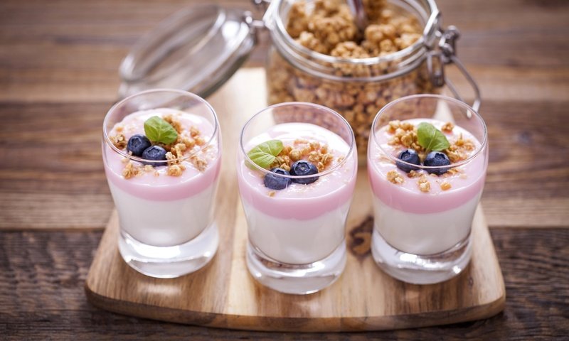 Обои орехи, ягоды, черника, десерт, йогурт, nuts, berries, blueberries, dessert, yogurt разрешение 2880x1920 Загрузить
