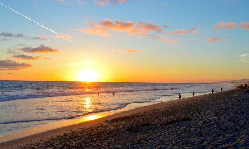 Обои закат, море, пляж, 3, sunset, sea, beach разрешение 6016x4000 Загрузить