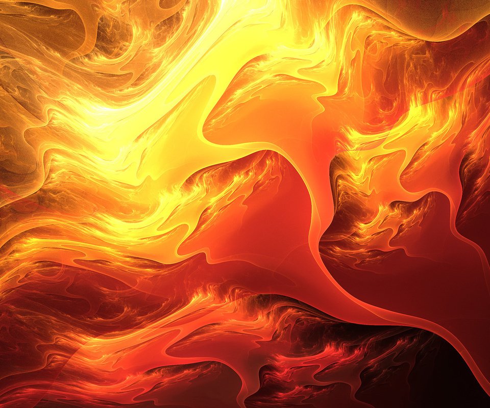 Обои абстракция, линии, пламя, огонь, лава, огненные цвета, abstraction, line, flame, fire, lava, fiery colors разрешение 1920x1200 Загрузить