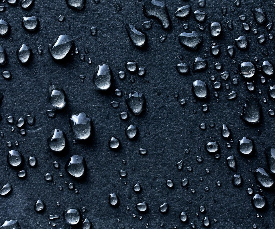 Обои макро, капли, черный фон, капли воды, macro, drops, black background, water drops разрешение 1920x1200 Загрузить