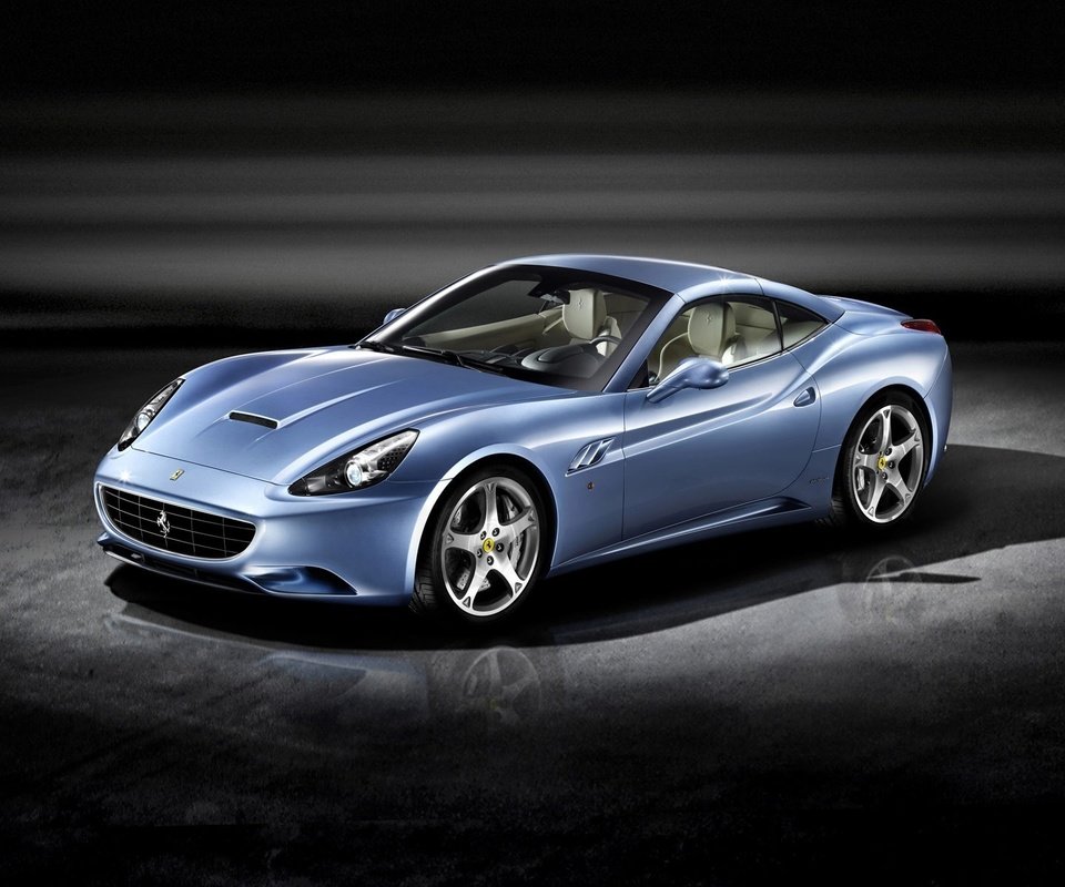 Обои синий, феррари, ка­ли­фор­нийс­кая, blue, ferrari, california разрешение 1920x1200 Загрузить