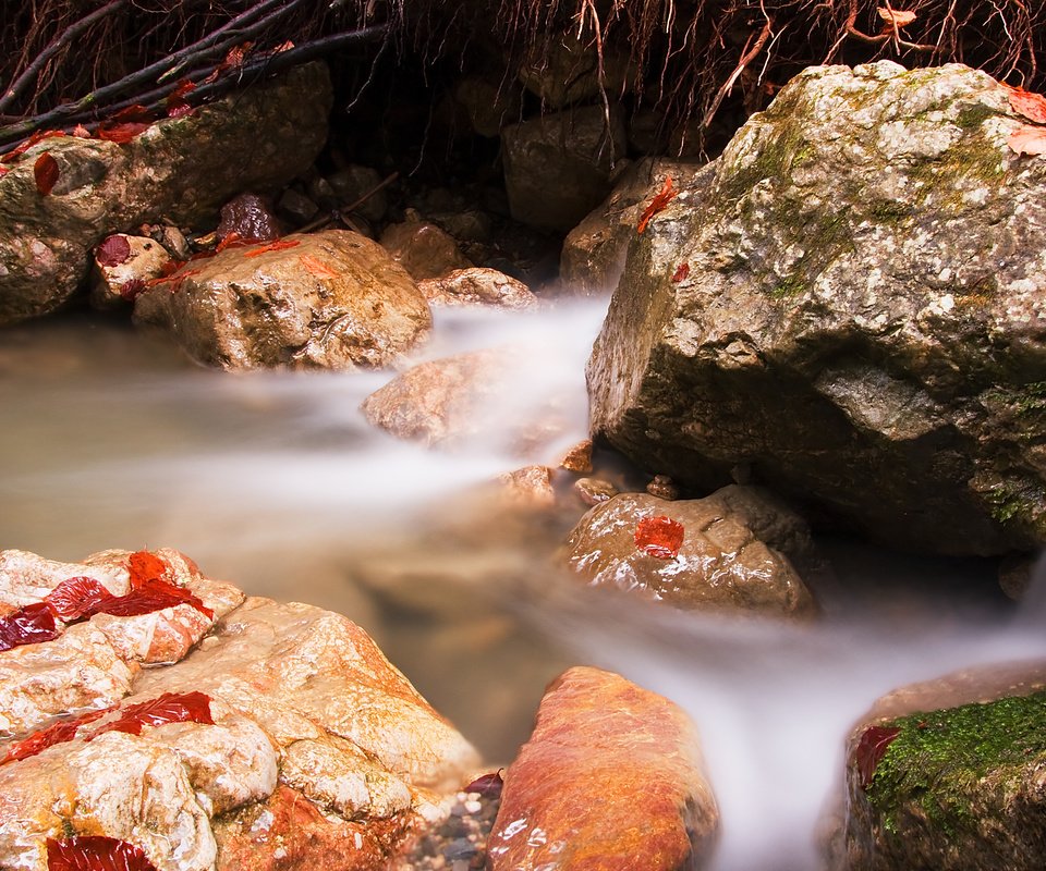 Обои природа, камни, ручей, речка, течение, nature, stones, stream, river, for разрешение 3531x2292 Загрузить