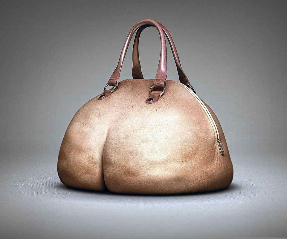 Обои фон, попа, креатив, кожа, сумка, background, ass, creative, leather, bag разрешение 1920x1200 Загрузить