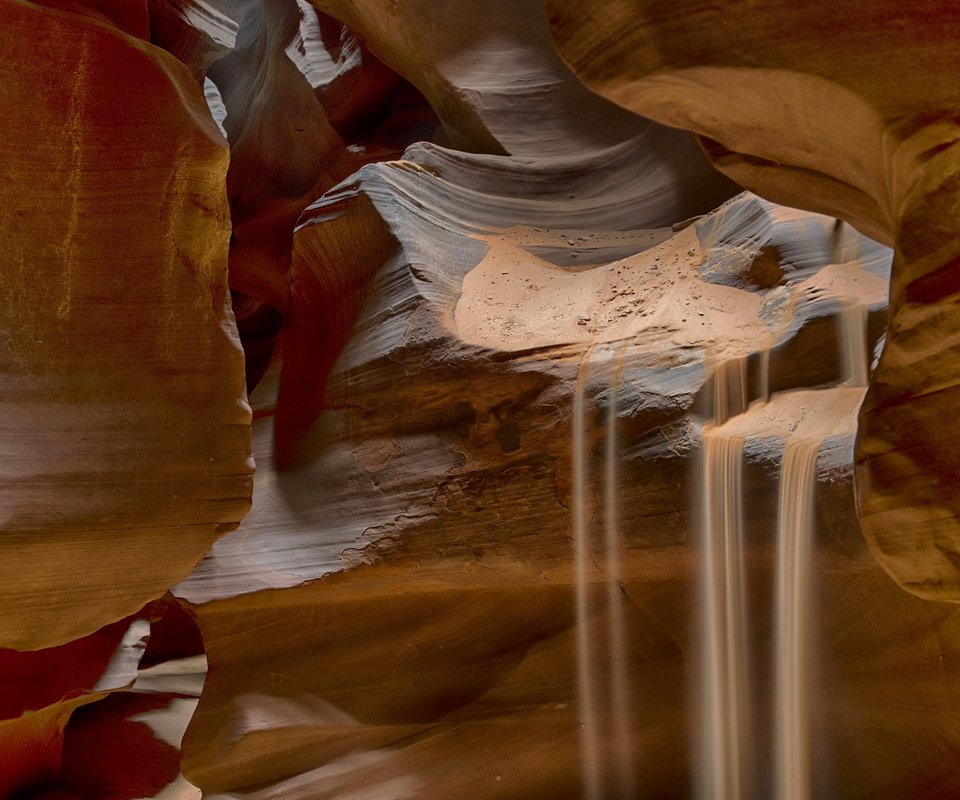 Обои скалы, песок, каньон антилопы, rocks, sand, antelope canyon разрешение 1920x1200 Загрузить