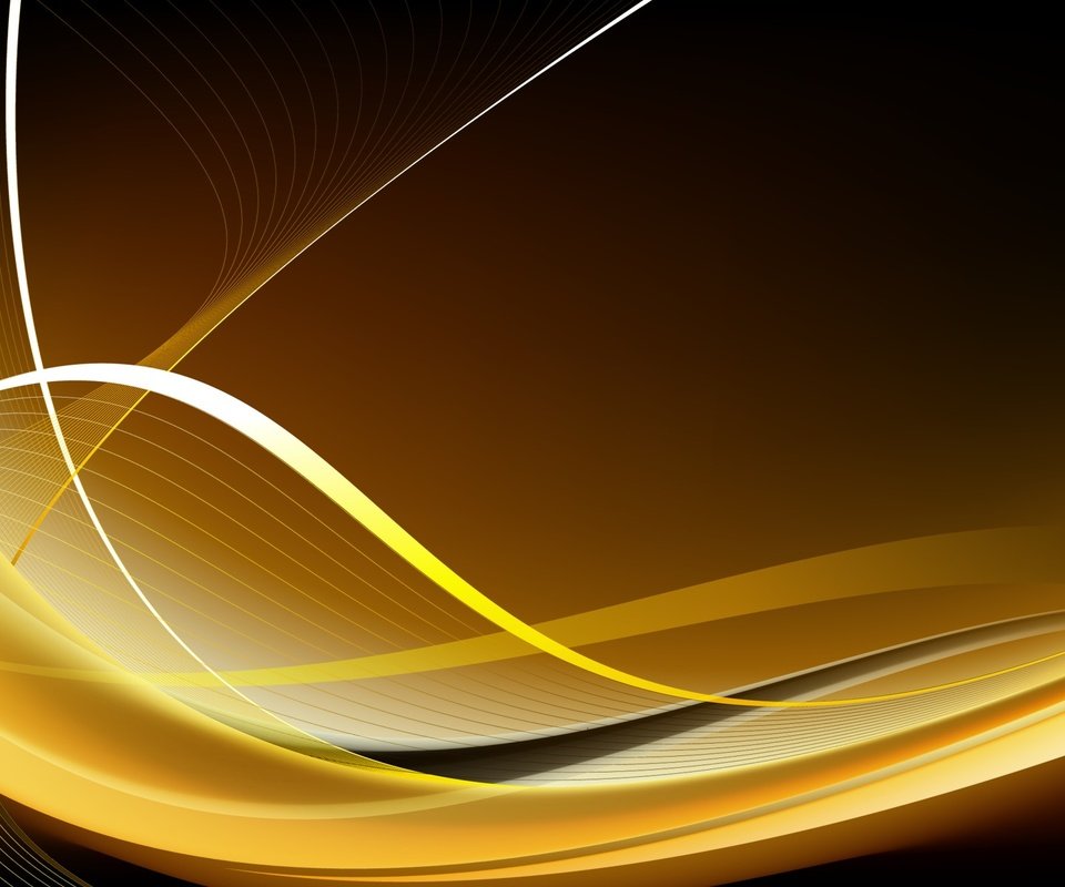 Обои желтый, абстракция, линии, волны, фон, цвет, yellow, abstraction, line, wave, background, color разрешение 1920x1200 Загрузить
