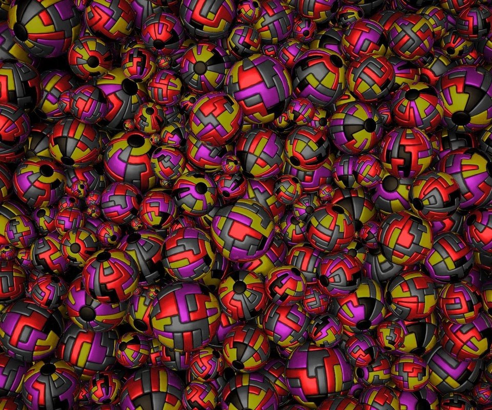 Обои шары, разноцветные, графика, шарики, 3д, balls, colorful, graphics, 3d разрешение 1920x1200 Загрузить