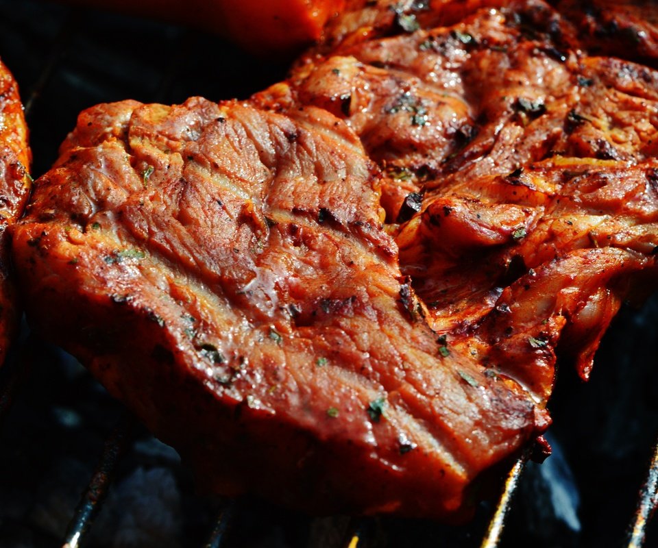 Обои мясо, стейк, мангал, гриль, барбекю, meat, steak, grill, bbq разрешение 6016x4000 Загрузить