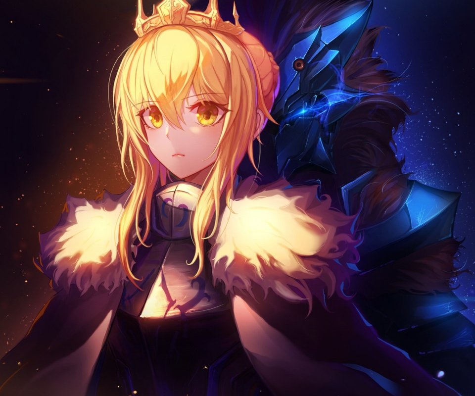 Обои аниме, манга, fate, сабля, novel, artoria pendragon, grand order, inho song, anime, manga, saber разрешение 1920x1200 Загрузить