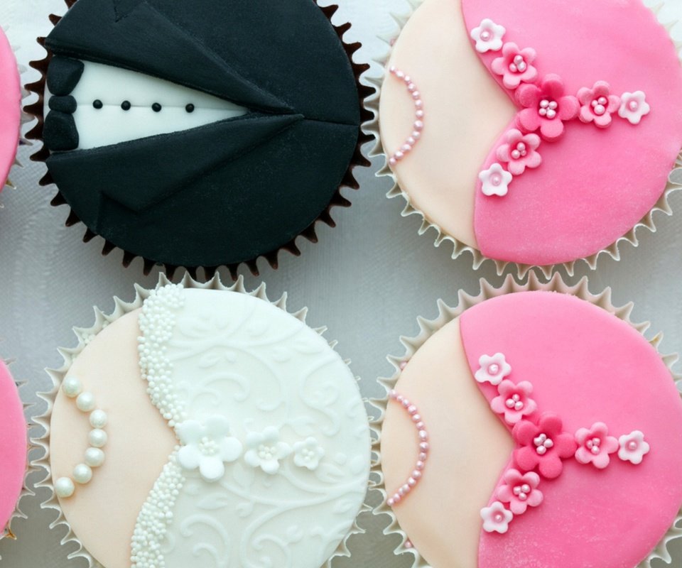 Обои свадьба, сладкое, десерт, кексы, маффины, капкейки, wedding, sweet, dessert, cupcakes, muffins разрешение 1920x1080 Загрузить