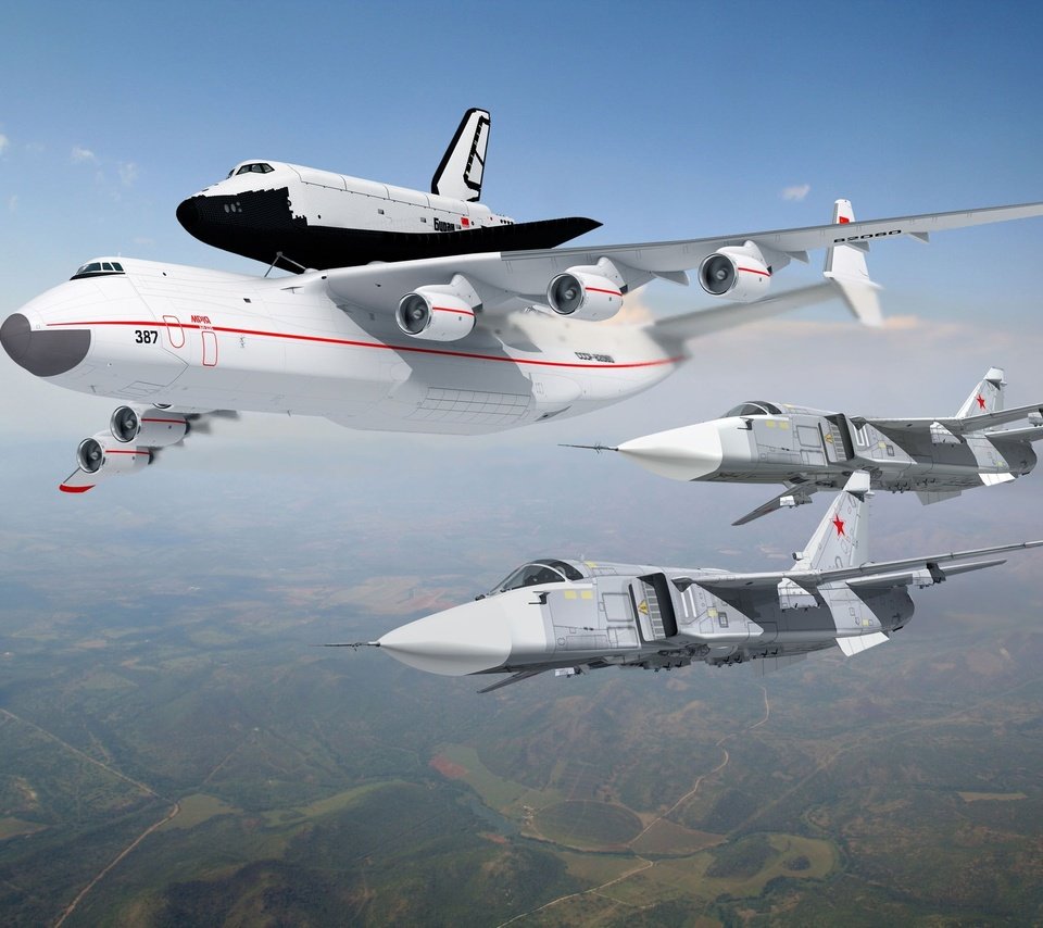 Обои ан-225, буран, мрия, су-24, the an-225, buran, mriya, su-24 разрешение 3000x2000 Загрузить