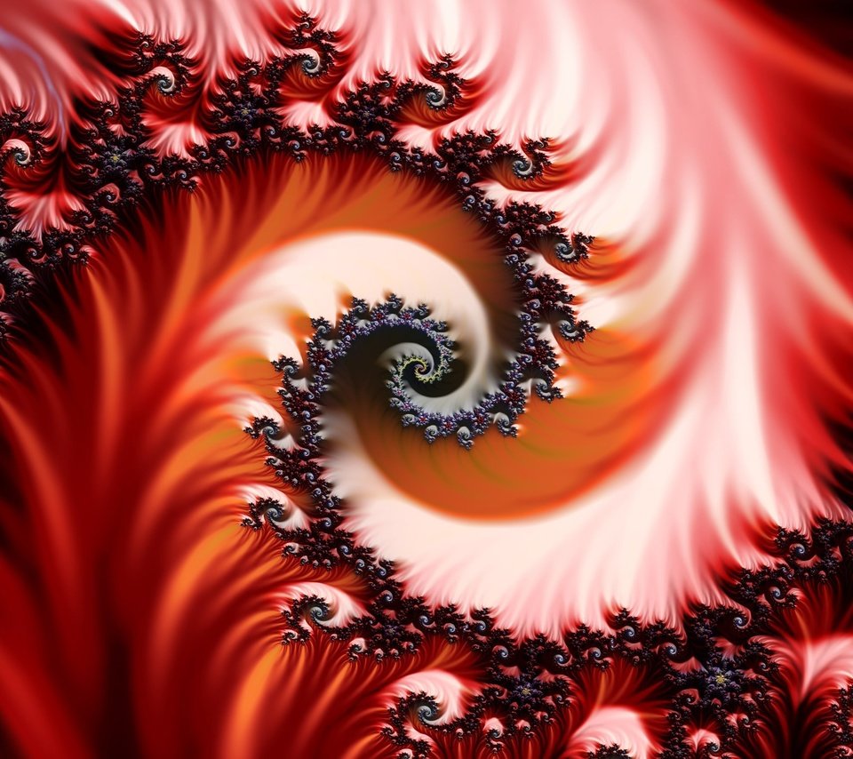 Обои узор, красный, фрактал, pattern, red, fractal разрешение 2560x1440 Загрузить
