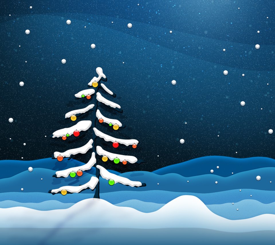 Обои снег, новый год, елка, украшения, snow, new year, tree, decoration разрешение 2560x1600 Загрузить