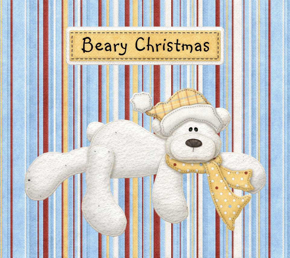 Обои полосы, рисунок, медведь, рождество, открытка, beary christmas, strip, figure, bear, christmas, postcard разрешение 2560x1600 Загрузить