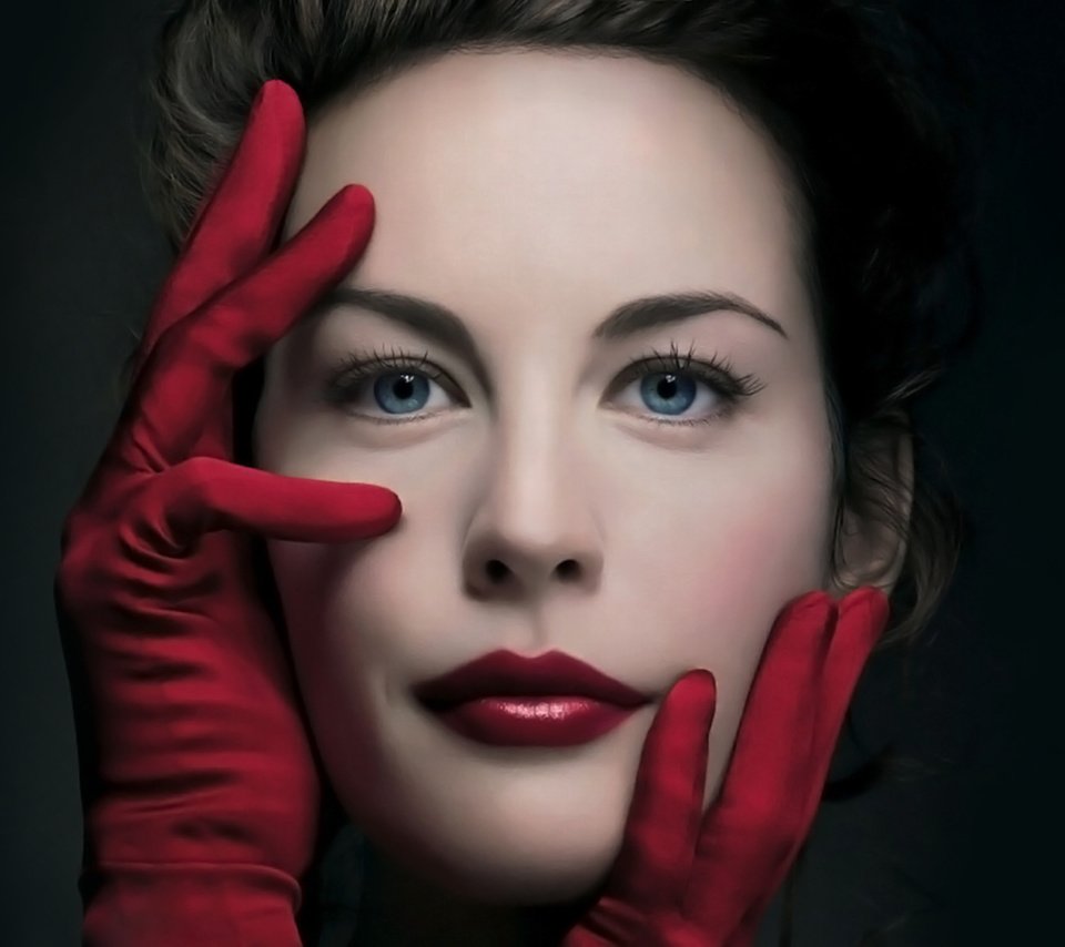 Обои черный фон, перчатки, красивая, лив тайлер, black background, gloves, beautiful, liv tyler разрешение 1920x1200 Загрузить