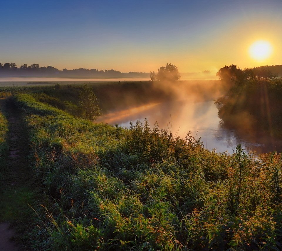 Обои река, природа, утро, туман, украина, тетерев, рыбалка., river, nature, morning, fog, ukraine, grouse, fishing. разрешение 1920x1200 Загрузить
