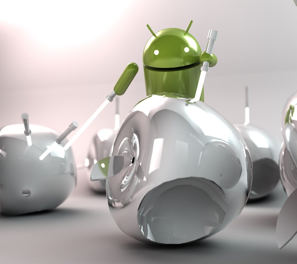 Обои андроид, hi-tech, световые мечи, эппл, android, lightsabers, apple разрешение 2560x1600 Загрузить
