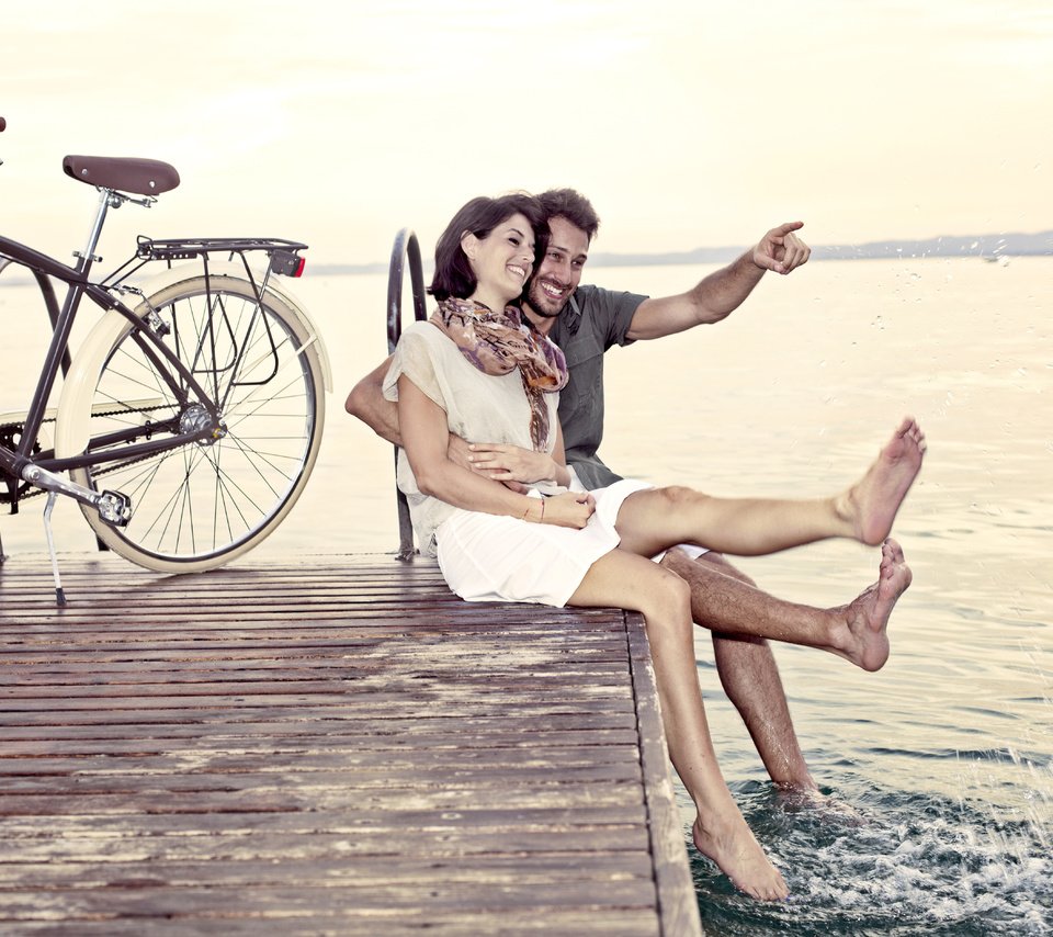 Обои пирс, любовь, отношения, пара, велосипед, pierce, love, relationship, pair, bike разрешение 5616x3744 Загрузить