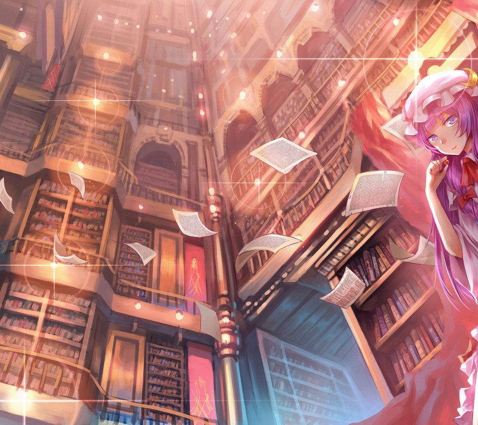 Обои платье, аниме, тохо, пачули нолидж, dress, anime, touhou, patchouli knowledge разрешение 3900x1732 Загрузить