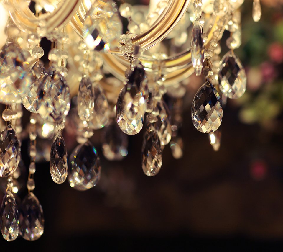 Обои люстра, хрусталь, подвески, chandelier, crystal, suspension разрешение 2880x1800 Загрузить