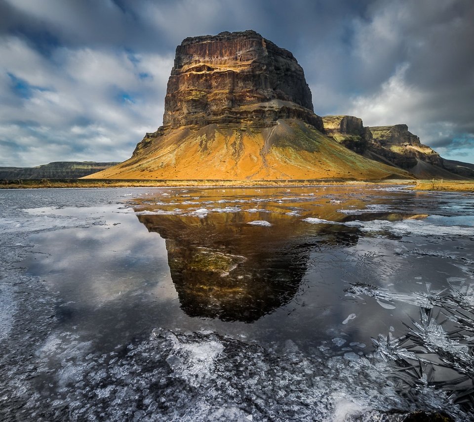 Обои природа, исландия, ландшафт, mountain lómagnúpur, nature, iceland, landscape разрешение 2048x1331 Загрузить