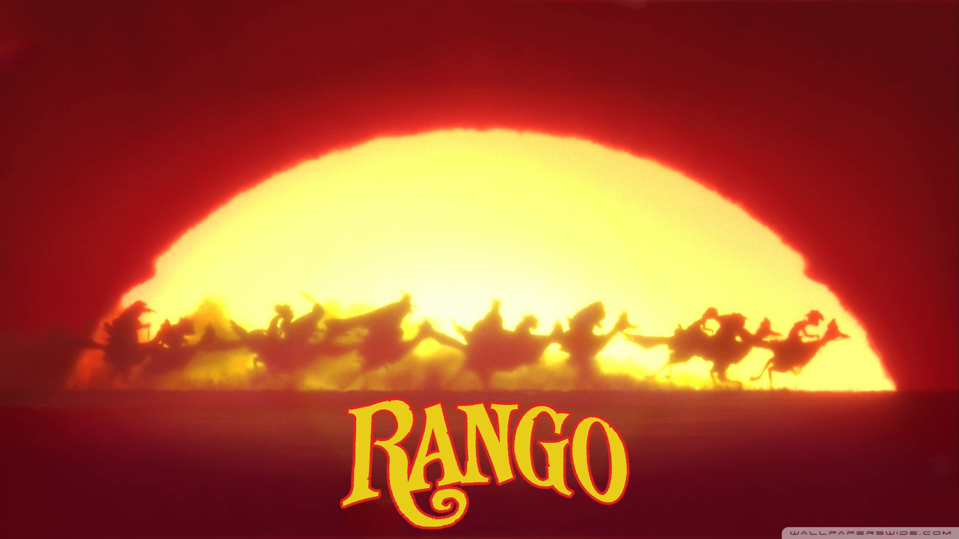 Обои закат, ранго, sunset, rango разрешение 1920x1080 Загрузить